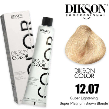 Dikson Super Lightening Hair color 120ml – Shade 12.07 (Super Platinum Brown Blonde)